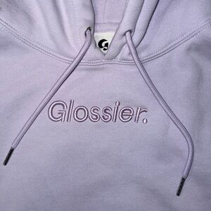 GLOSSIER HOODIE NEVER BEEN WORN